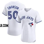 Erik Swanson Men's Toronto Blue Jays White Elite Home Jersey