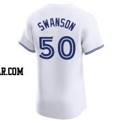 Erik Swanson Men's Toronto Blue Jays White Elite Home Jersey