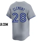 Ernie Clement Men's Toronto Blue Jays Gray Limited Away Jersey