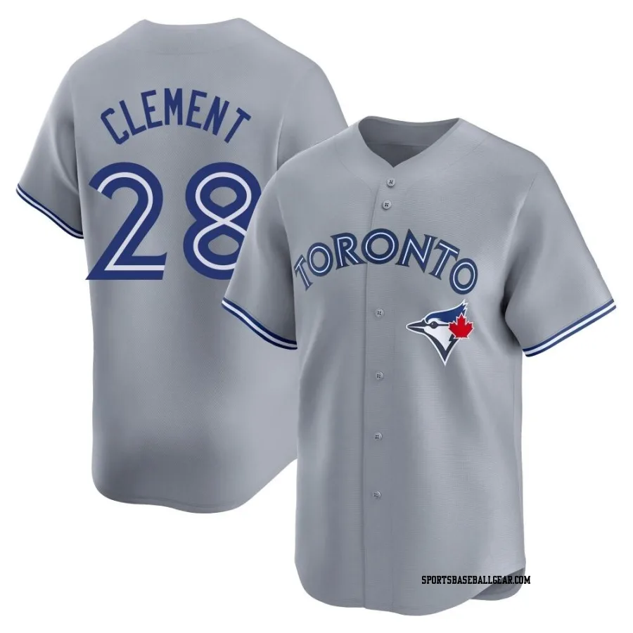 Ernie Clement Men's Toronto Blue Jays Gray Limited Away Jersey