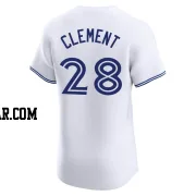 Ernie Clement Men's Toronto Blue Jays White Elite Home Jersey