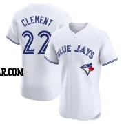 Ernie Clement Men's Toronto Blue Jays White Elite Home Jersey