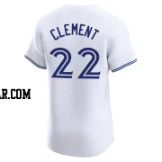 Ernie Clement Men's Toronto Blue Jays White Elite Home Jersey