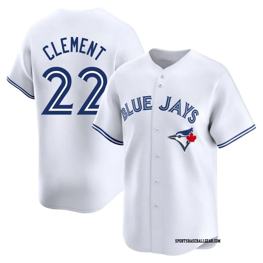 Ernie Clement Youth Toronto Blue Jays White Limited Home Jersey