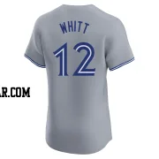 Ernie Whitt Men's Toronto Blue Jays Gray Elite Road Jersey