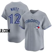 Ernie Whitt Men's Toronto Blue Jays Gray Limited Away Jersey