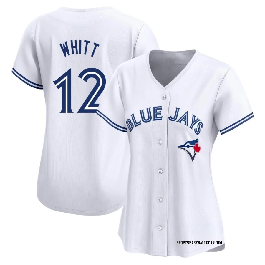 Ernie Whitt Women's Toronto Blue Jays White Limited Home Jersey