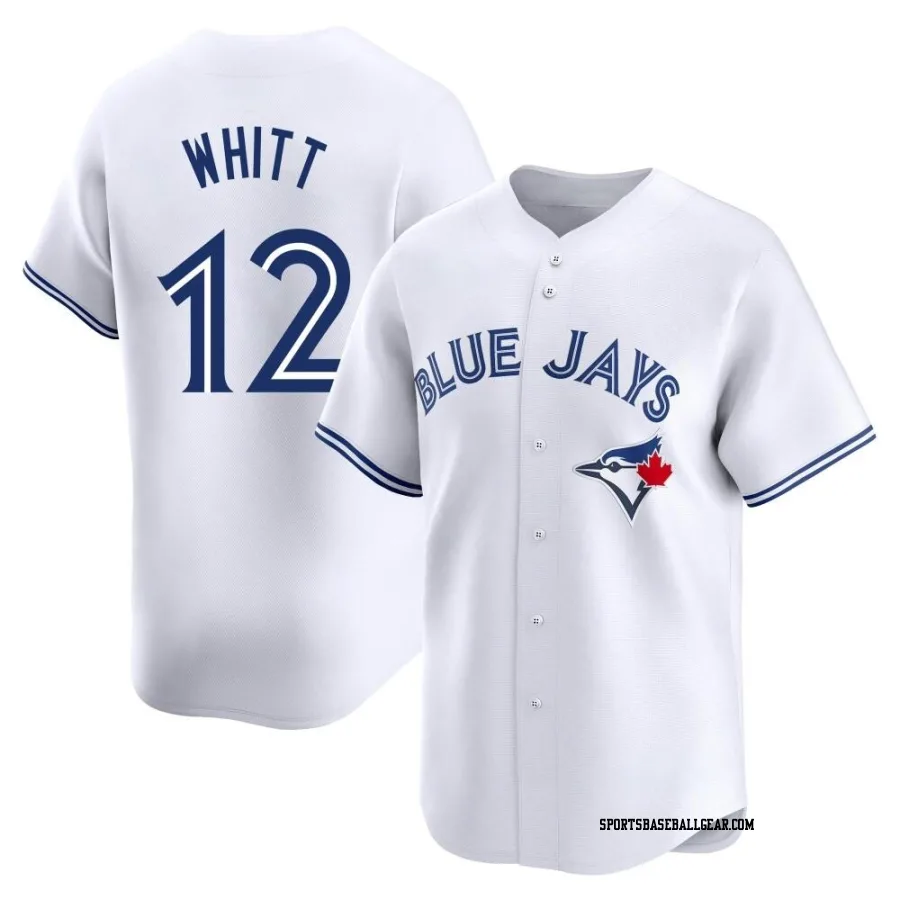 Ernie Whitt Youth Toronto Blue Jays White Limited Home Jersey