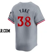 Ernie Yake Men's Minnesota Twins Gray Limited Road Jersey