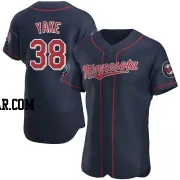 Ernie Yake Men's Minnesota Twins Navy Authentic Alternate 60th Season Jersey