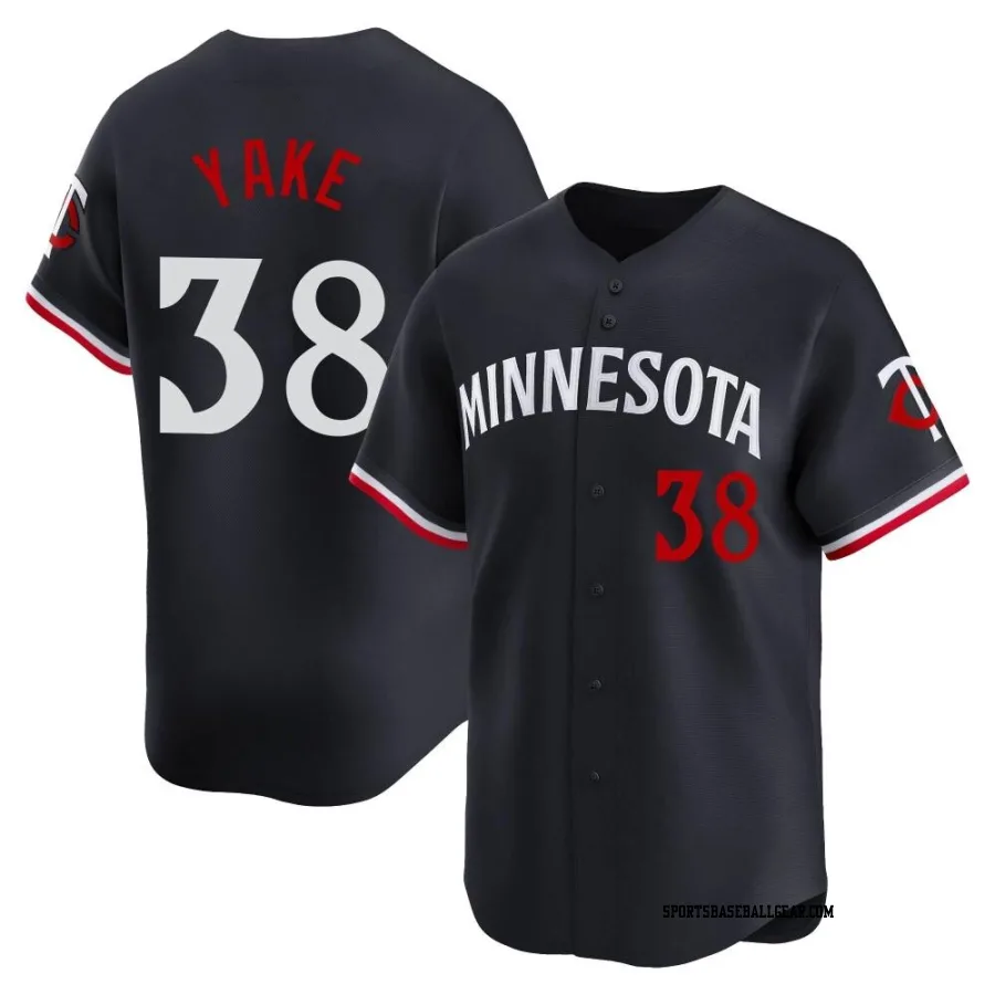 Ernie Yake Men's Minnesota Twins Navy Limited Alternate Jersey