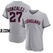 Esteban Gonzalez Men's Cleveland Guardians Gray Authentic Road Jersey