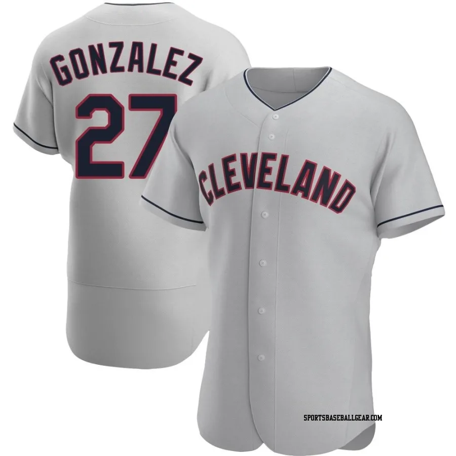 Esteban Gonzalez Men's Cleveland Guardians Gray Authentic Road Jersey