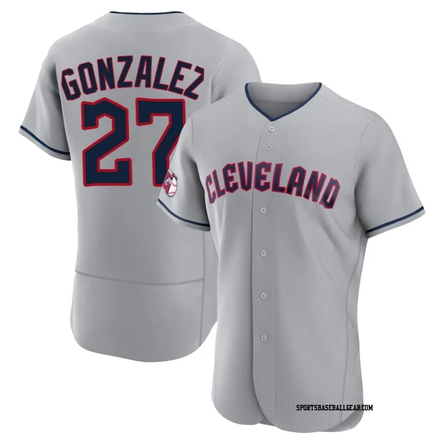 Esteban Gonzalez Men's Cleveland Guardians Gray Authentic Road Jersey