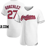 Esteban Gonzalez Men's Cleveland Guardians White Authentic Home Jersey