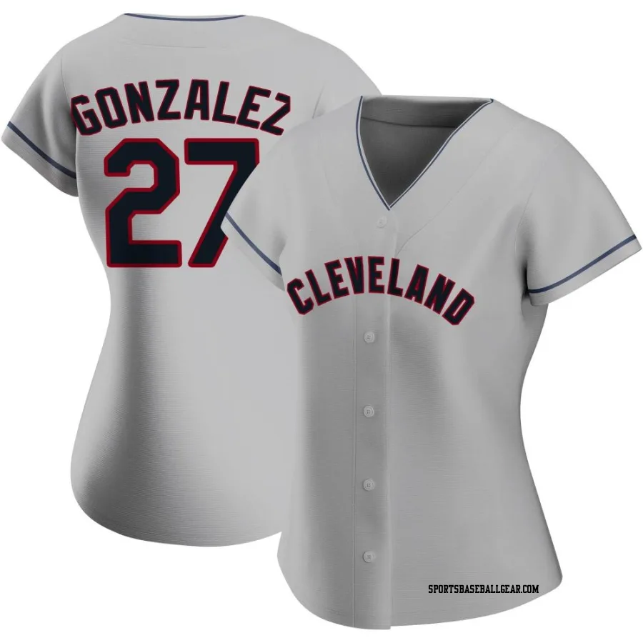 Esteban Gonzalez Women's Cleveland Guardians Gray Authentic Road Jersey