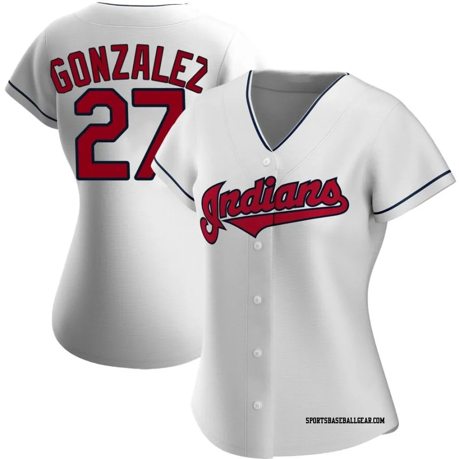 Esteban Gonzalez Women's Cleveland Guardians White Authentic Home Jersey