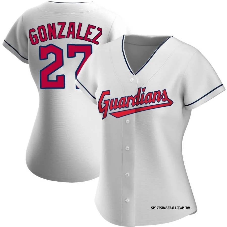 Esteban Gonzalez Women's Cleveland Guardians White Authentic Home Jersey