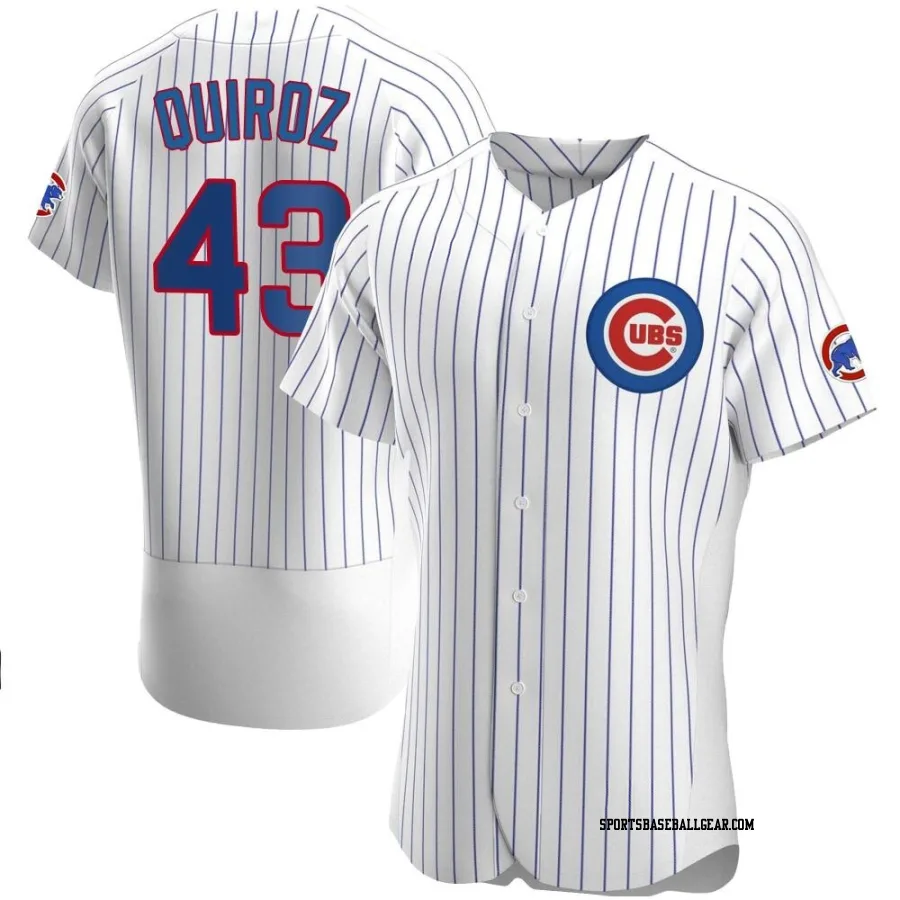 Esteban Quiroz Men's Chicago Cubs White Authentic Home Jersey