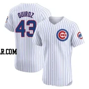 Esteban Quiroz Men's Chicago Cubs White Elite Home Jersey