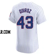 Esteban Quiroz Men's Chicago Cubs White Elite Home Jersey