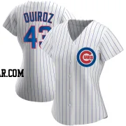 Esteban Quiroz Women's Chicago Cubs White Authentic Home Jersey