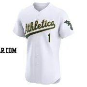 Esteury Ruiz Men's Oakland Athletics White Elite Home Jersey