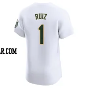 Esteury Ruiz Men's Oakland Athletics White Elite Home Jersey