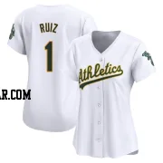 Esteury Ruiz Women's Oakland Athletics White Limited Home Jersey