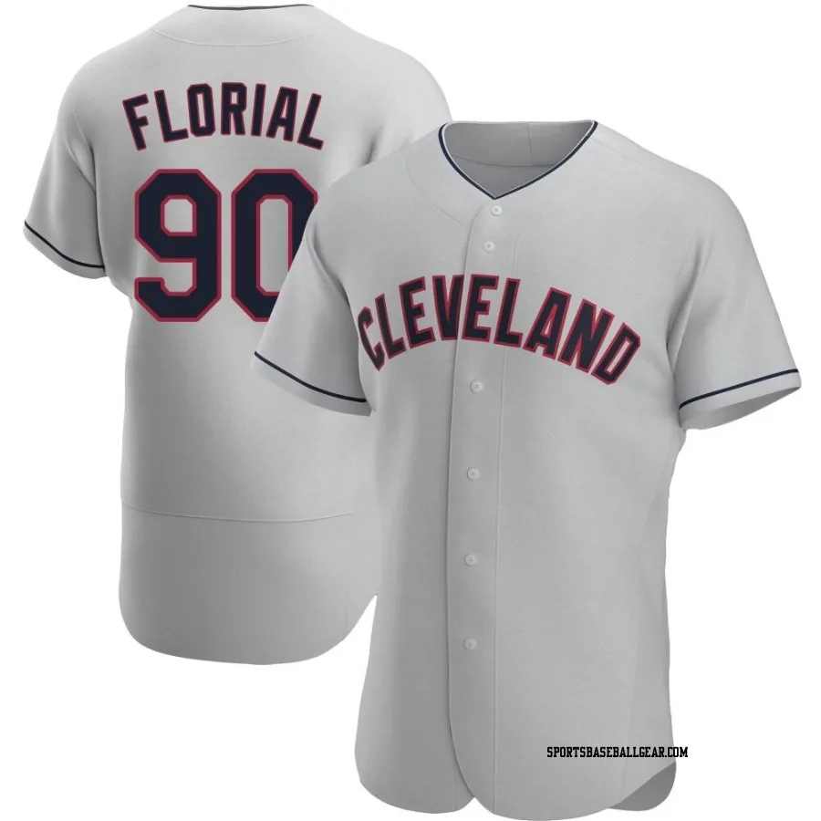 Estevan Florial Men's Cleveland Guardians Gray Authentic Road Jersey