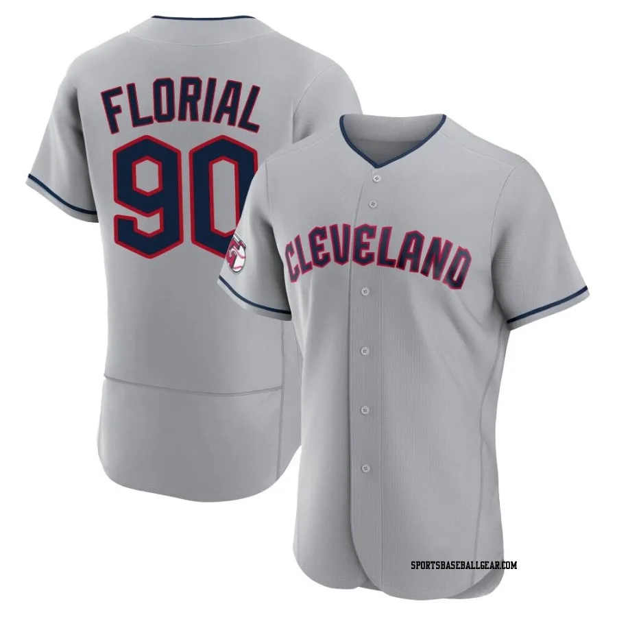 Estevan Florial Men's Cleveland Guardians Gray Authentic Road Jersey