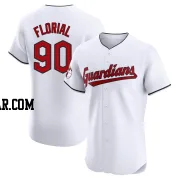 Estevan Florial Men's Cleveland Guardians White Elite Home Jersey