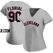 Estevan Florial Women's Cleveland Guardians Gray Authentic Road Jersey