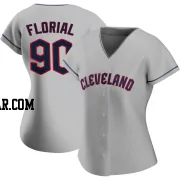 Estevan Florial Women's Cleveland Guardians Gray Authentic Road Jersey