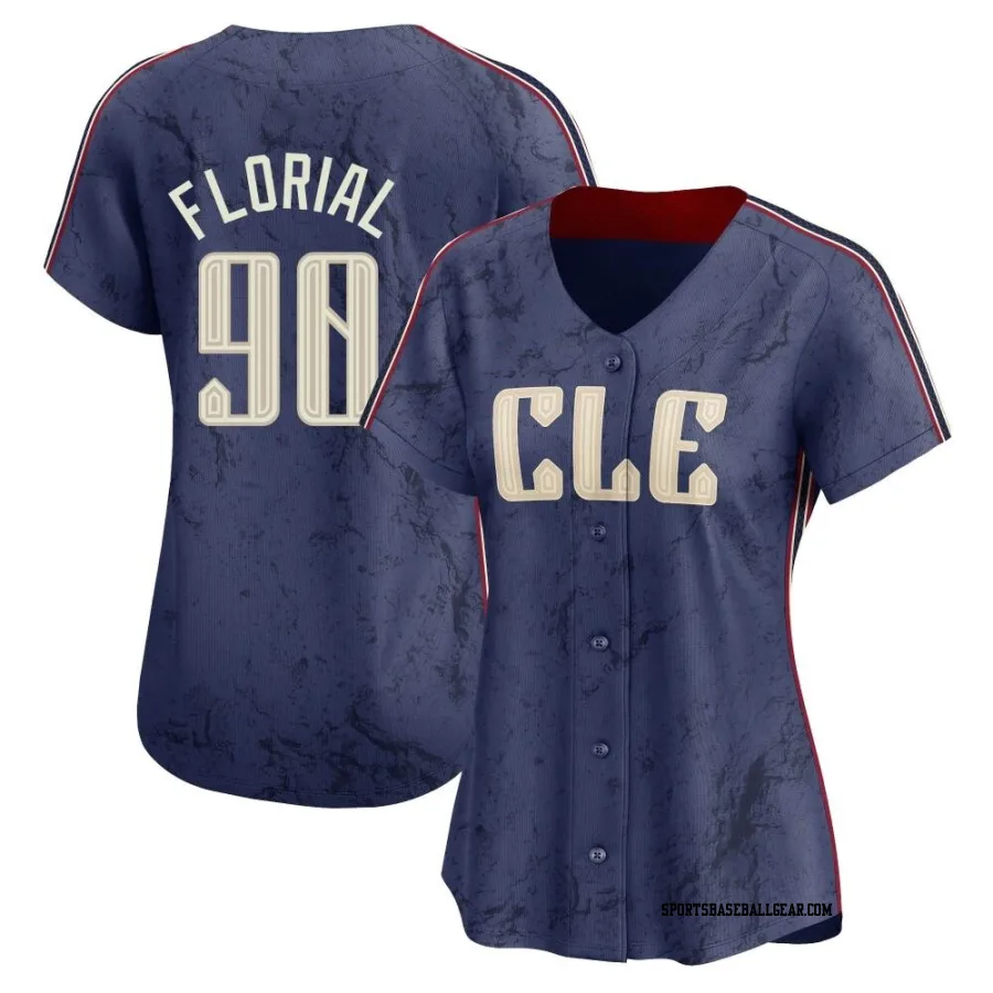 Estevan Florial Women's Cleveland Guardians Navy Limited 2024 City Connect Jersey