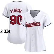 Estevan Florial Women's Cleveland Guardians White Limited Home Jersey