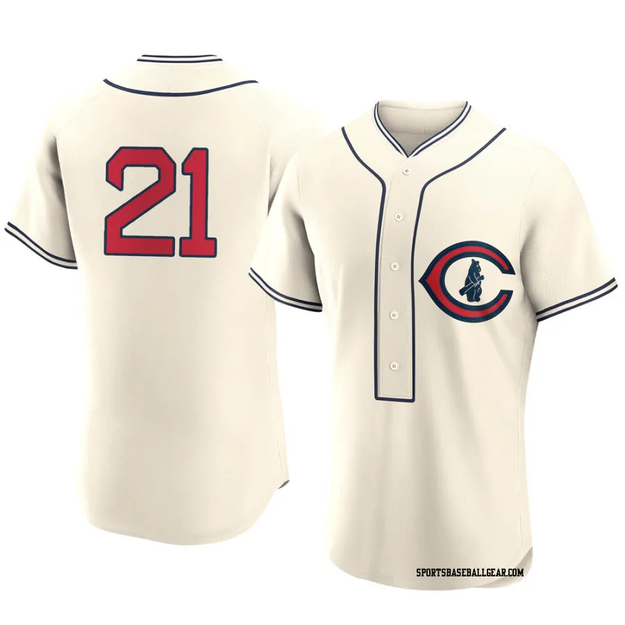 Ethan Roberts Men's Chicago Cubs Cream Authentic 2022 Field Of Dreams Jersey