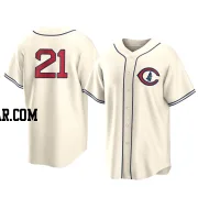 Ethan Roberts Men's Chicago Cubs Cream Replica 2022 Field Of Dreams Jersey