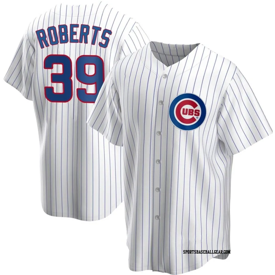 Ethan Roberts Men's Chicago Cubs White Replica Home Jersey