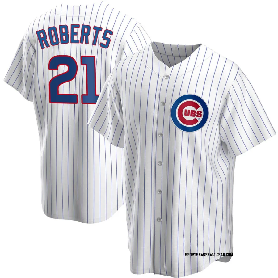 Ethan Roberts Men's Chicago Cubs White Replica Home Jersey