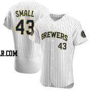 Ethan Small Men's Milwaukee Brewers White Authentic Alternate Jersey