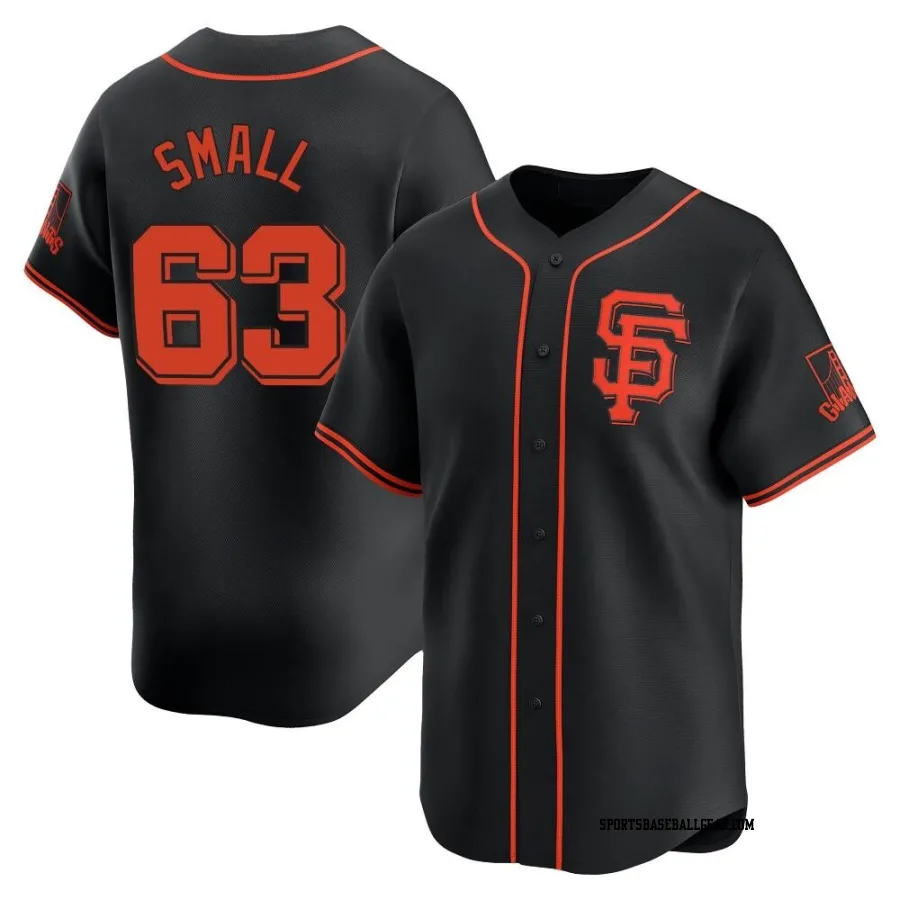 Ethan Small Men's San Francisco Giants Black Limited Alternate Jersey