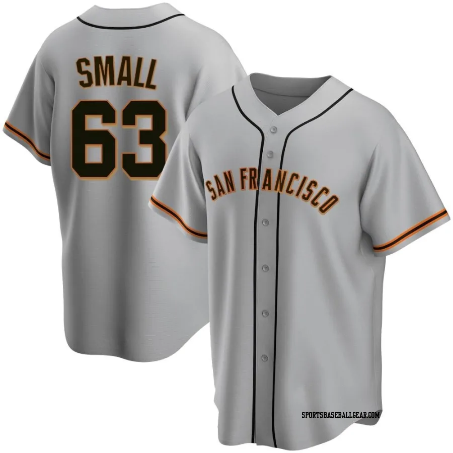 Ethan Small Men's San Francisco Giants Gray Replica Road Jersey