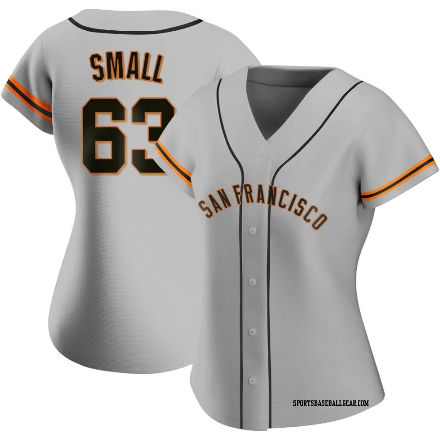 Ethan Small Women's San Francisco Giants Gray Replica Road Jersey