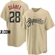 Eugenio Suarez Men's Arizona Diamondbacks Gold Replica 2021 City Connect Cool Base Jersey