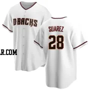 Eugenio Suarez Men's Arizona Diamondbacks White Replica Home Jersey