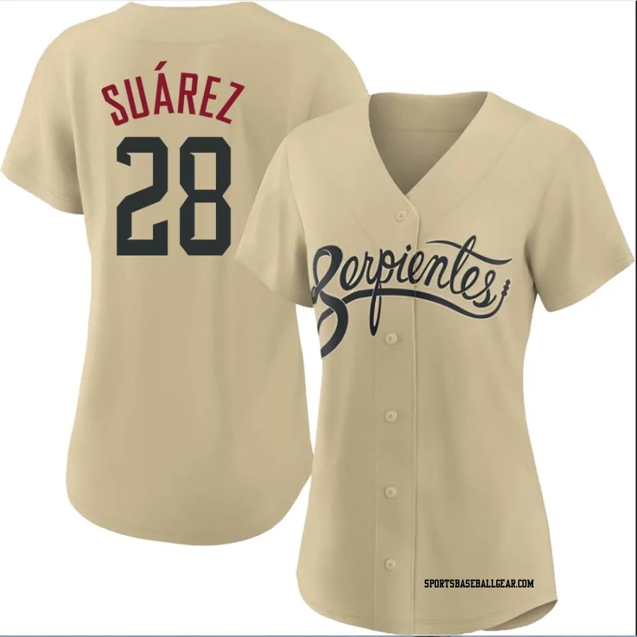 Eugenio Suarez Women's Arizona Diamondbacks Gold Authentic 2021 City Connect Cool Base Jersey