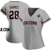 Eugenio Suarez Women's Arizona Diamondbacks Gray Authentic Road 2023 World Series Jersey