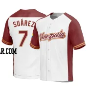 Eugenio Suarez Youth Venezuela Baseball White Replica 2023 World Baseball Classic Jersey