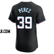 Eury Perez Men's Miami Marlins Black Elite Alternate Vapor Premier Jersey